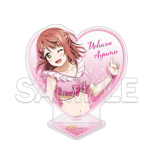 『ラブライブ!虹ヶ咲学園スクールアイドル同好会』ハート型ラメ入りアクリルスタンド 上原歩夢